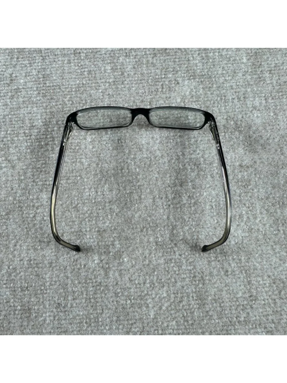 Ray Ban RB5114 Optics 2034 54-16 Rectangular Eyeglass Frames Black Clear Y2K